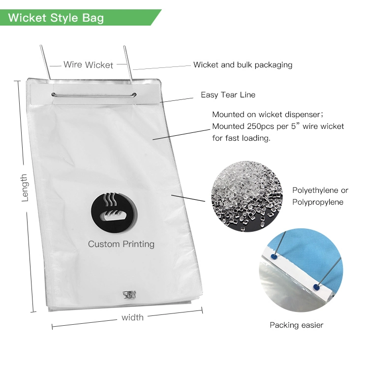 Recycle Hot Sales BOPP Bag for Food Packed Bread Packing PP PE Bag with Wicket